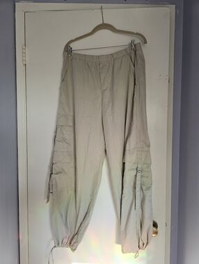 Zara Light Gray Cargo Pants